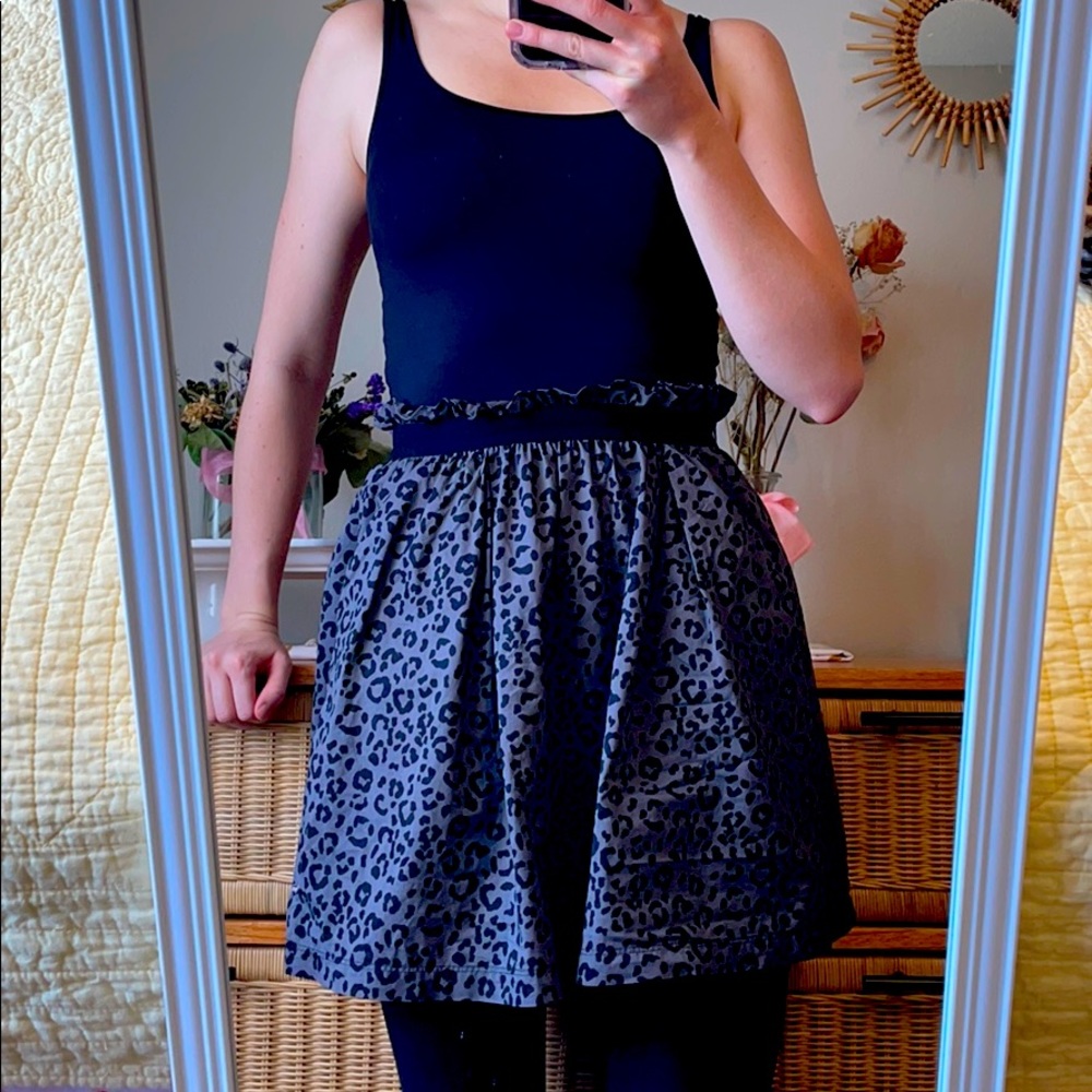 Black & leopard sundress from PINK barely worn!!